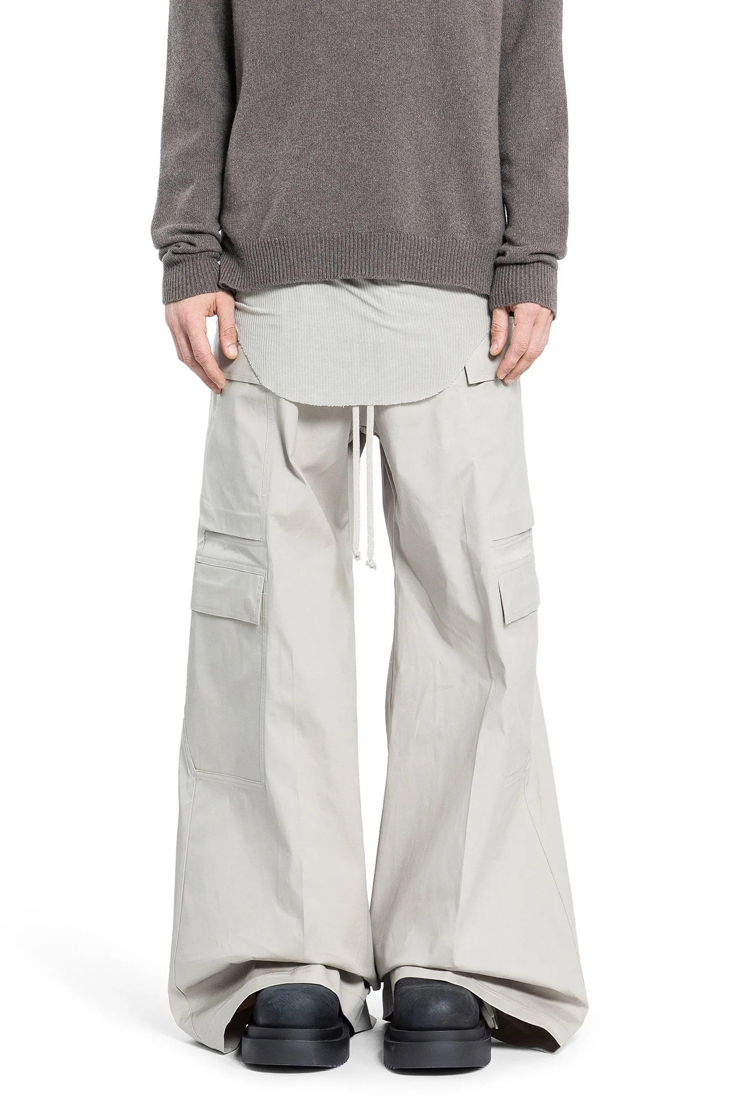 RICK OWENS MAN GREY TROUSERS