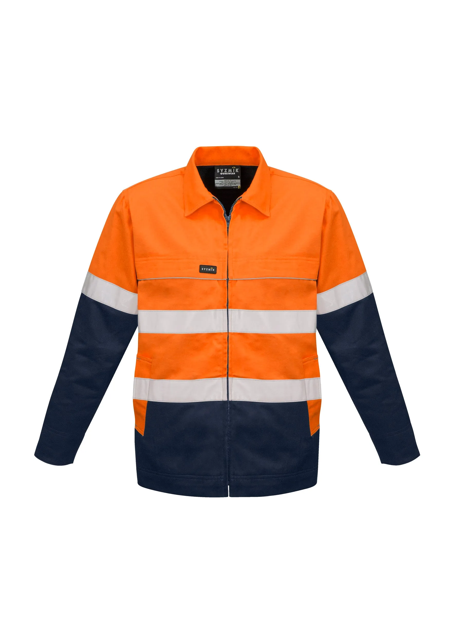 Syzmik Mens Hi Vis Cotton Drill Jacket