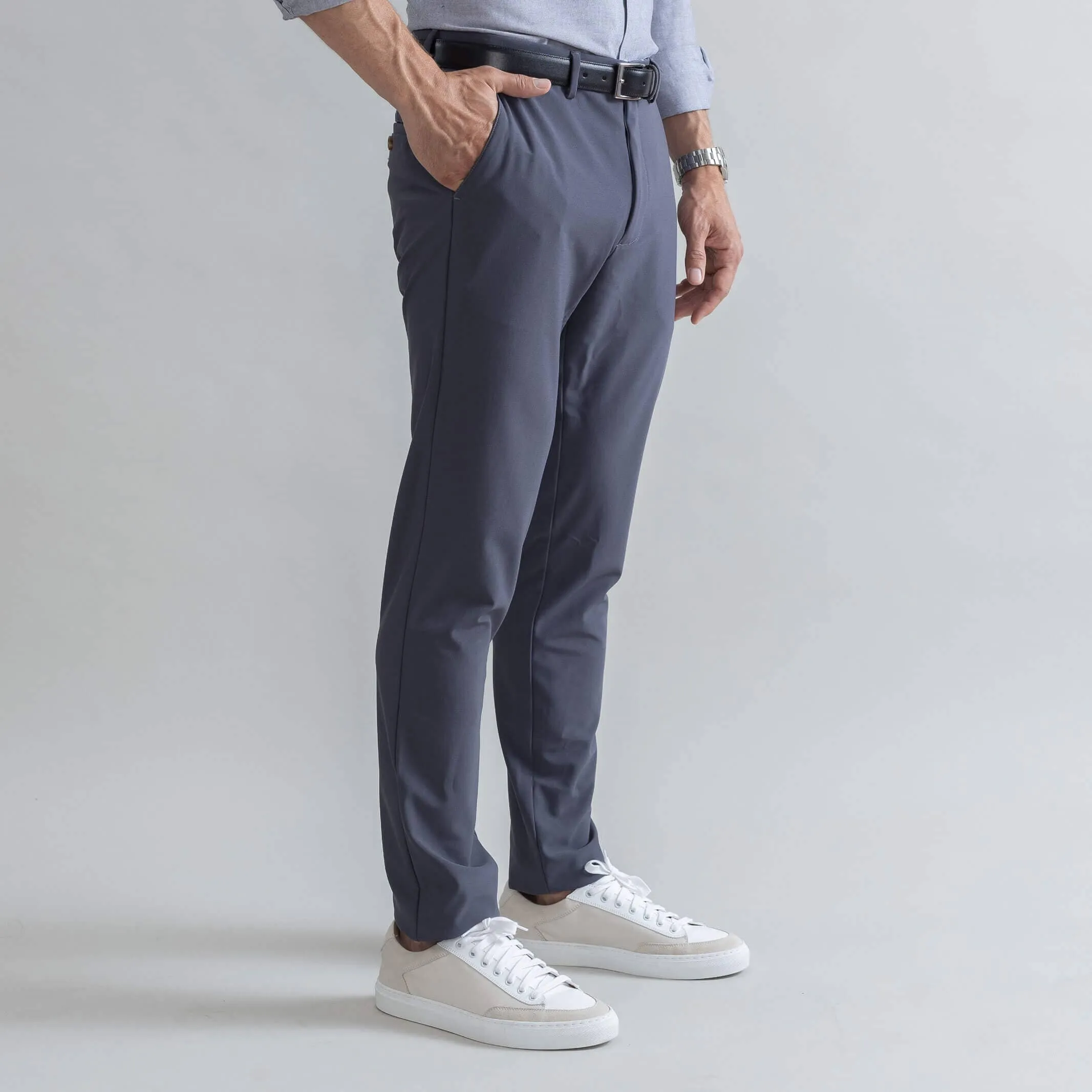 The Dark Grey Performance Stretch Richmond Chino Custom Pant