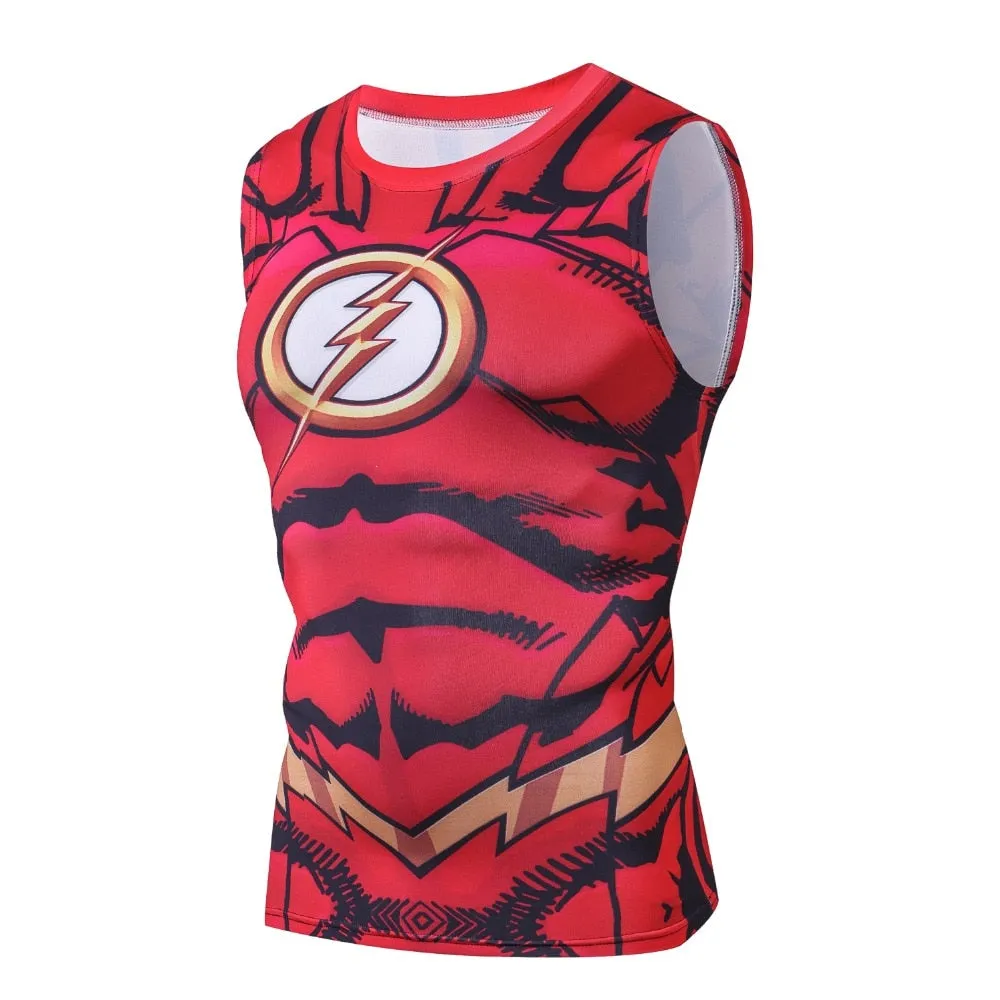 The Flash Compression 'Comic' Tank Top