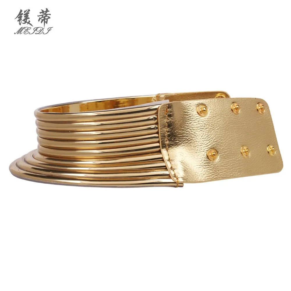 WOMEN GOLD AFRICAN STYLE NECKLACE BAND