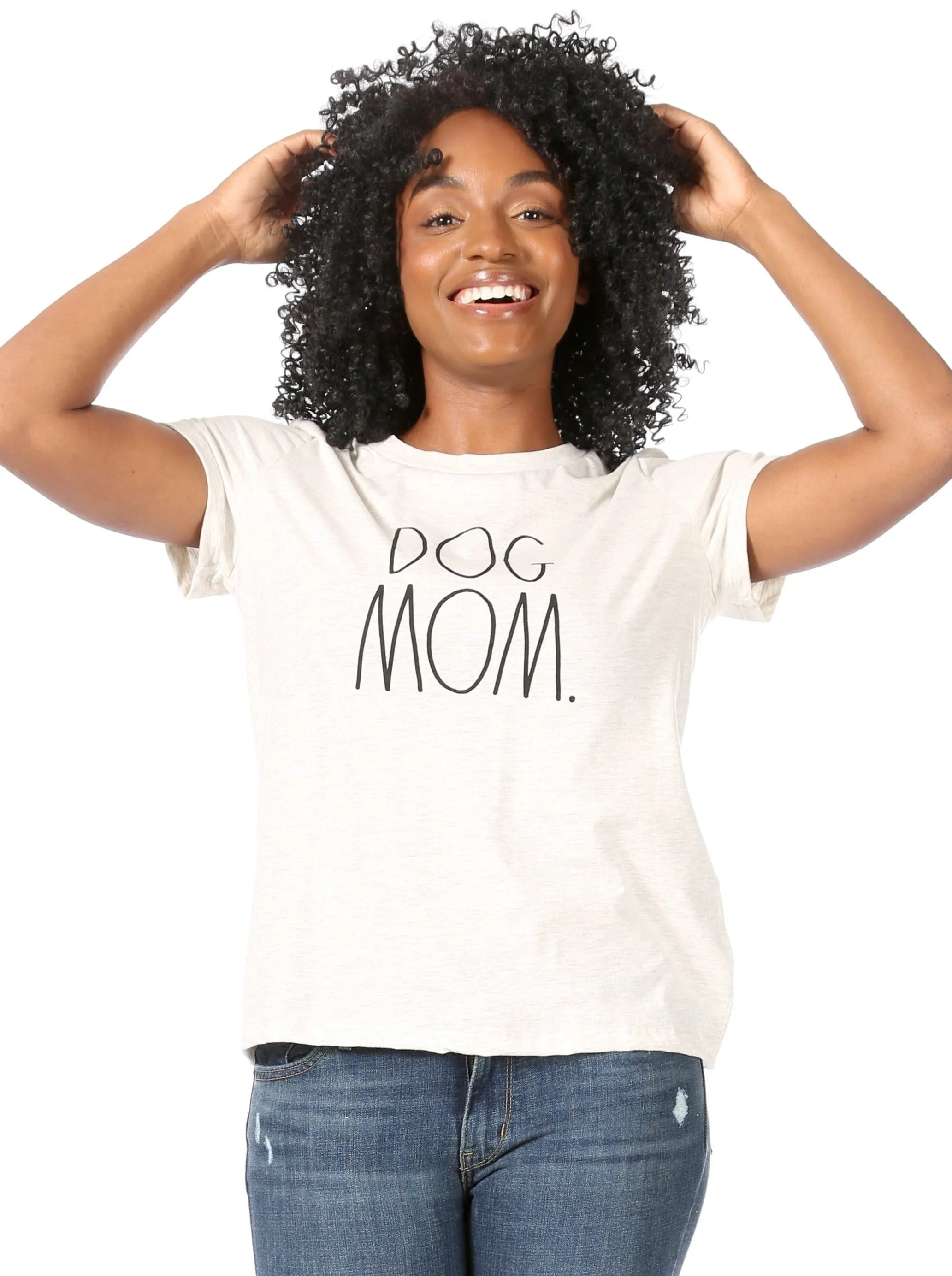 Women's "DOG MOM" Short Sleeve Icon T-Shirt