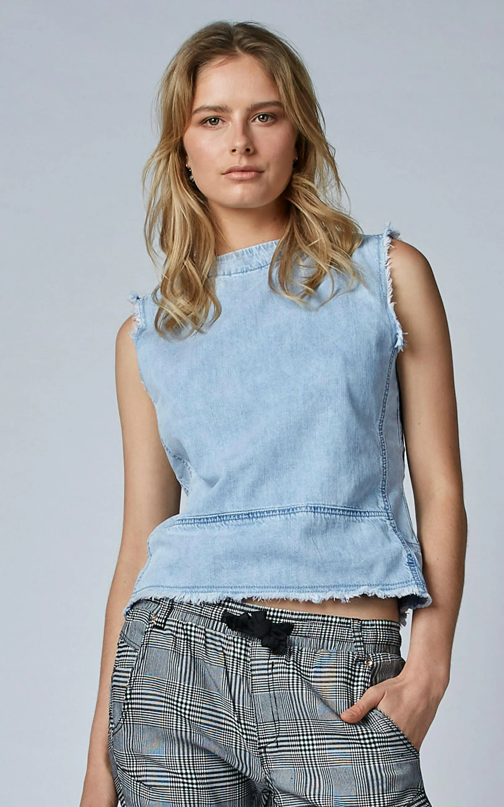 Zoe Denim Top